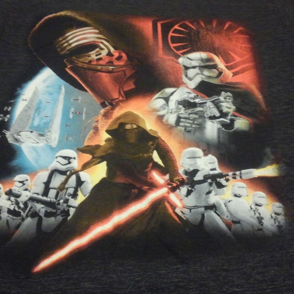 🔥🤖 Kylo Ren ✨️Star Wars Shirt Medium New Order Jedi 💎 Darth Vader Han Solo - Picture 7 of 11